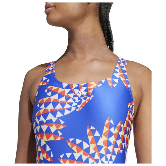 Adidas Γυναικείο ολόσωμο μαγιό x FARM Rio 3-Stripes CLX Swimsuit